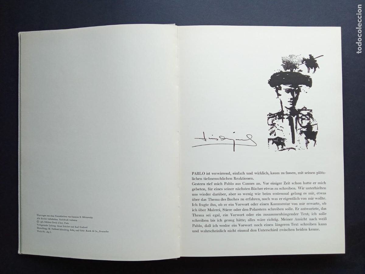 Libros de segunda mano: LIBRO TOROS Y TOREROS. PABLO PICASSO 1961 - Foto 7