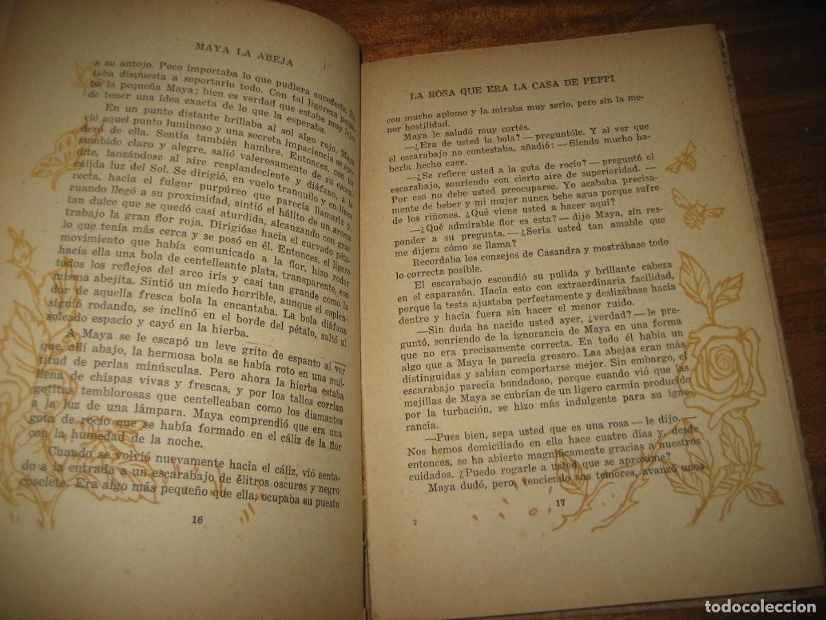 Libros de segunda mano: libro . Maya la Abeja y sus aventuras . Waldemar Bonsels 1941 - Foto 3