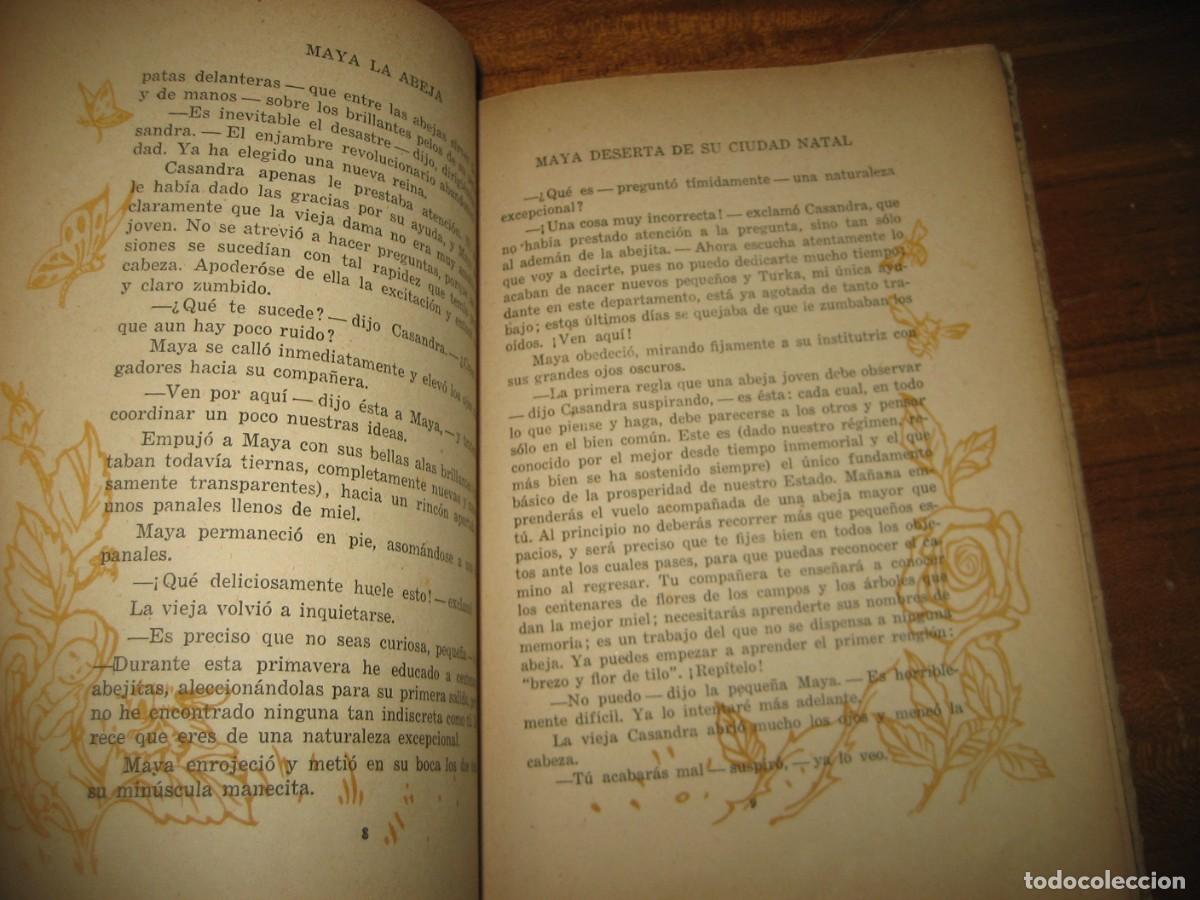 Libros de segunda mano: libro . Maya la Abeja y sus aventuras . Waldemar Bonsels 1941 - Foto 4