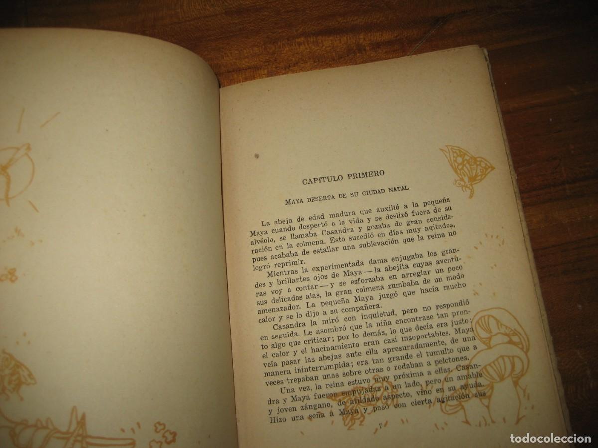 Libros de segunda mano: libro . Maya la Abeja y sus aventuras . Waldemar Bonsels 1941 - Foto 5