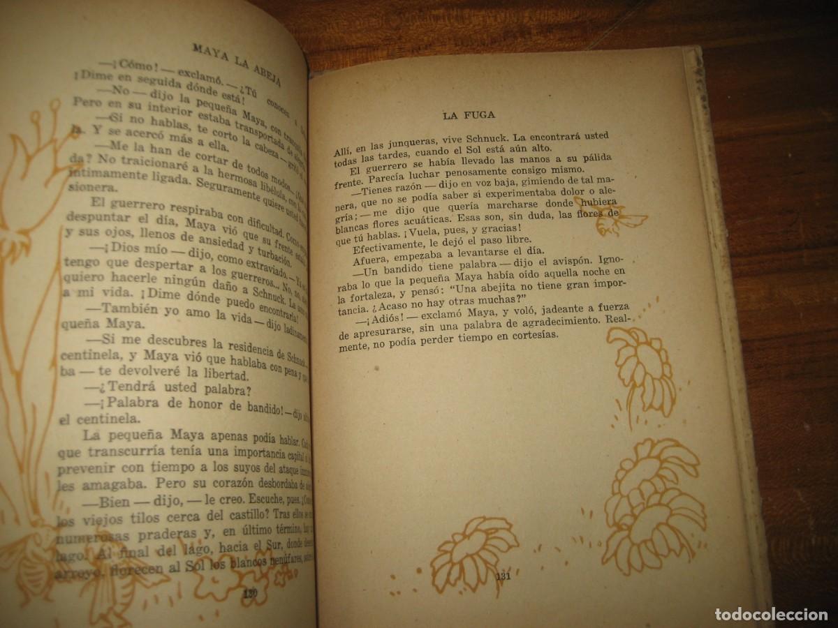 Libros de segunda mano: libro . Maya la Abeja y sus aventuras . Waldemar Bonsels 1941 - Foto 6