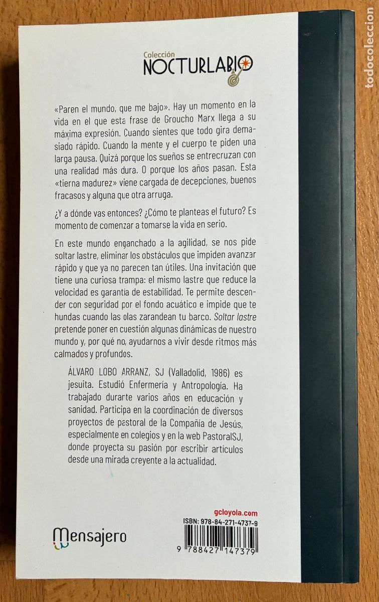 Libros de segunda mano: SOLTAR LASTRE, Alvaro Lobo SJ - Foto 2