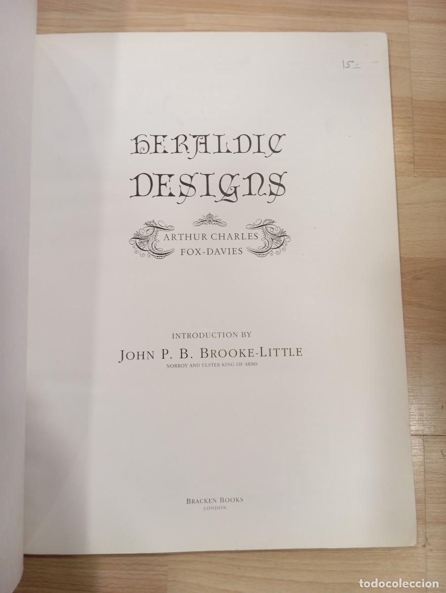 Libros de segunda mano: Heraldic designs. Arthur Charles Fox-Davies. Her&aacute;ldica - Foto 2