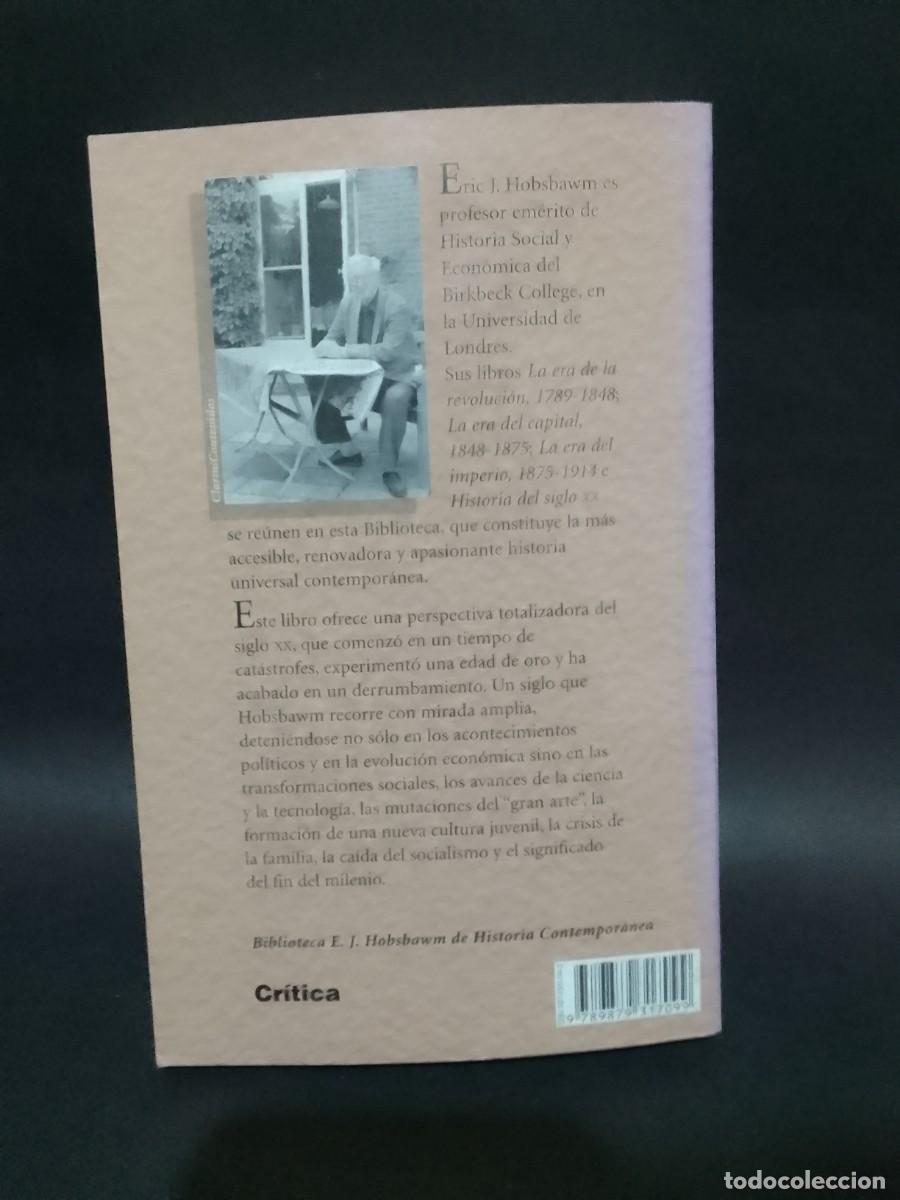 Libros de segunda mano: ERIC HOBSBAWM - HISTORIA DEL SIGLO XX - 2005 - Foto 4