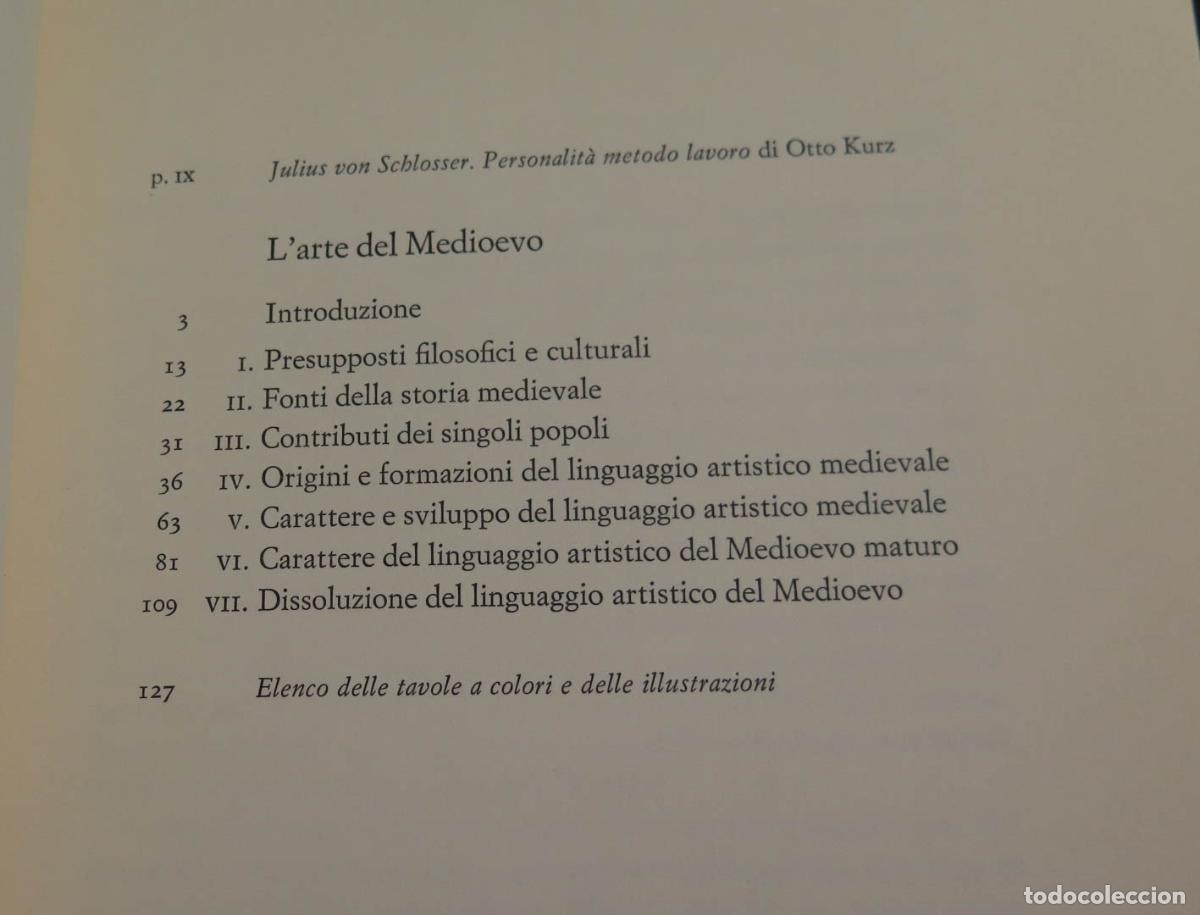 Libros de segunda mano: Julius von Schlosser L&acute;arte del Medioevo - Foto 2