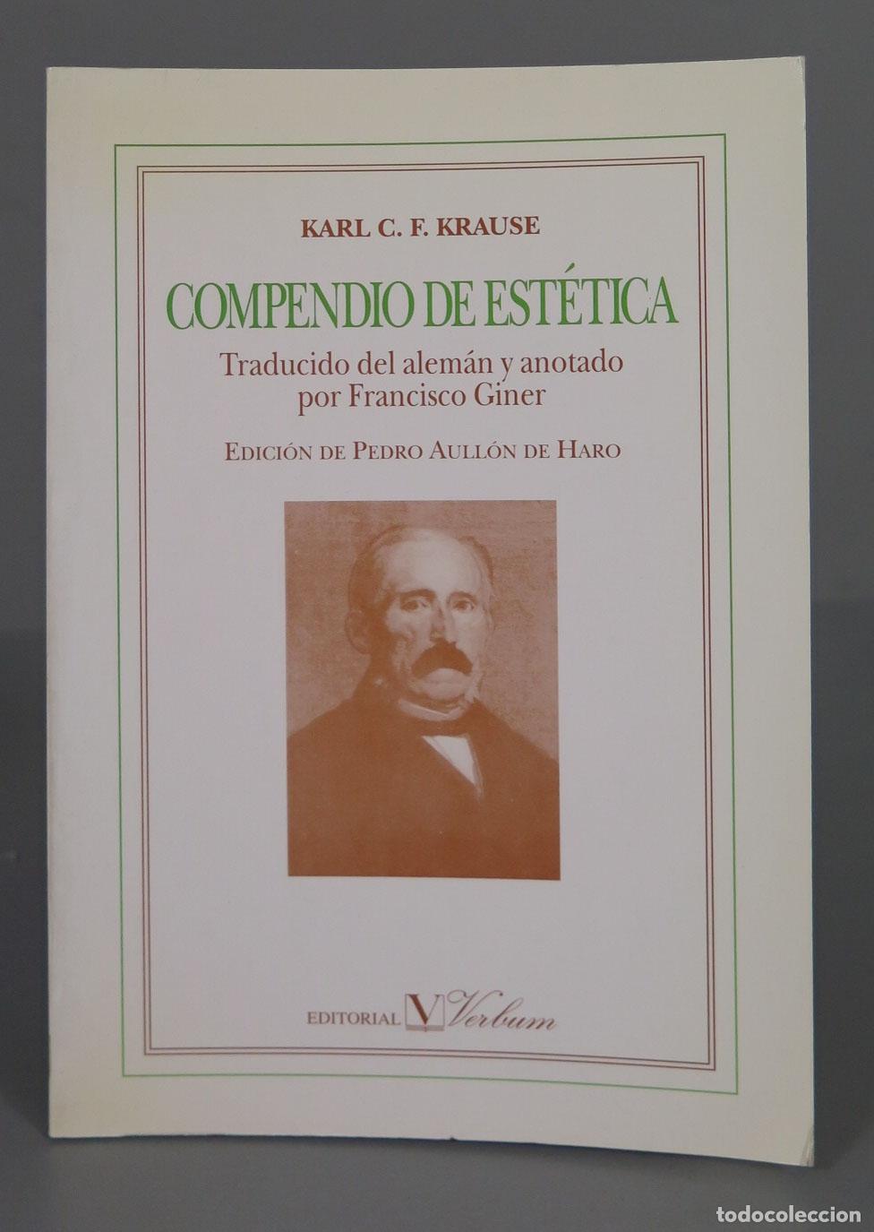 Libros de segunda mano: KARL C. F. KRAUSE COMPENDIO EST&Eacute;TICA - Foto 1