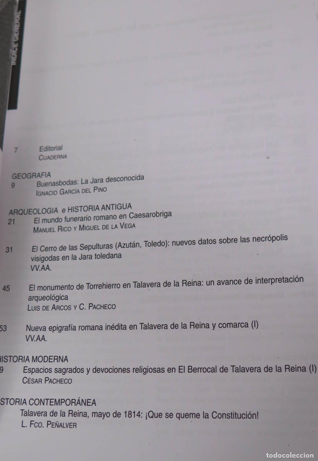 Libros de segunda mano: CUADERNA. REVISTA TALAVERA. 14-15 - Foto 2