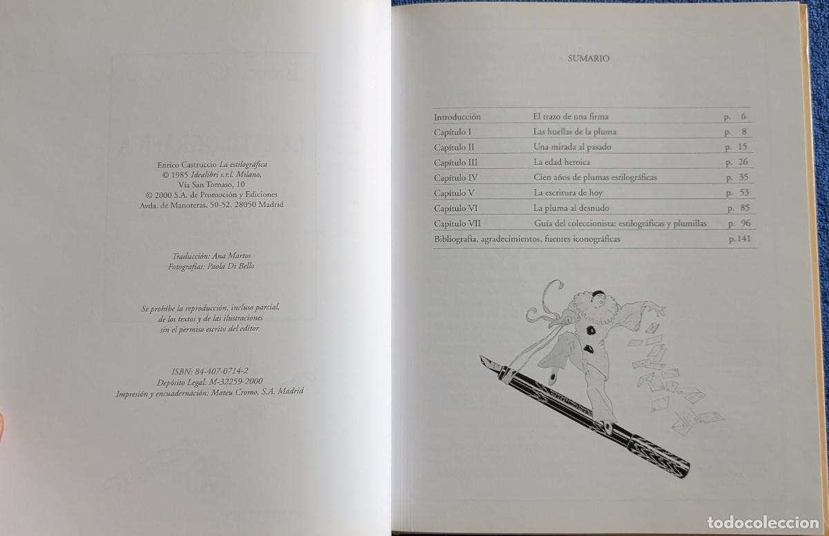 Libros de segunda mano: La estilogr&aacute;fica - Enrico Castruccio - Club Intermacional del libro (2000) &iexcl;Impecable! - Foto 4