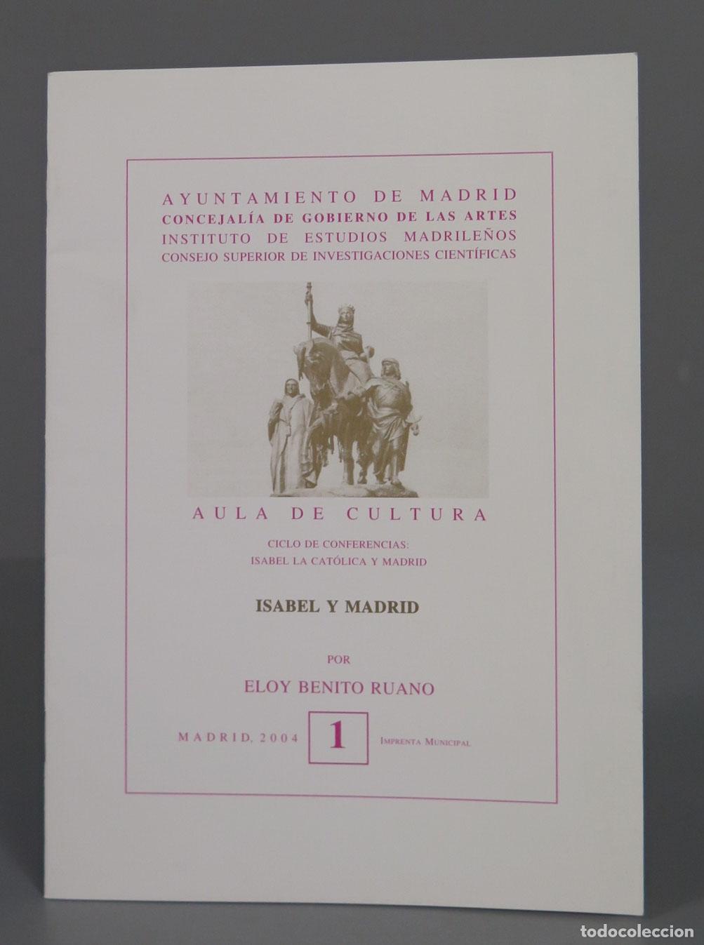Libros de segunda mano: Aula Cultural. Isabel y Madrid BENITO RUANO - Foto 1