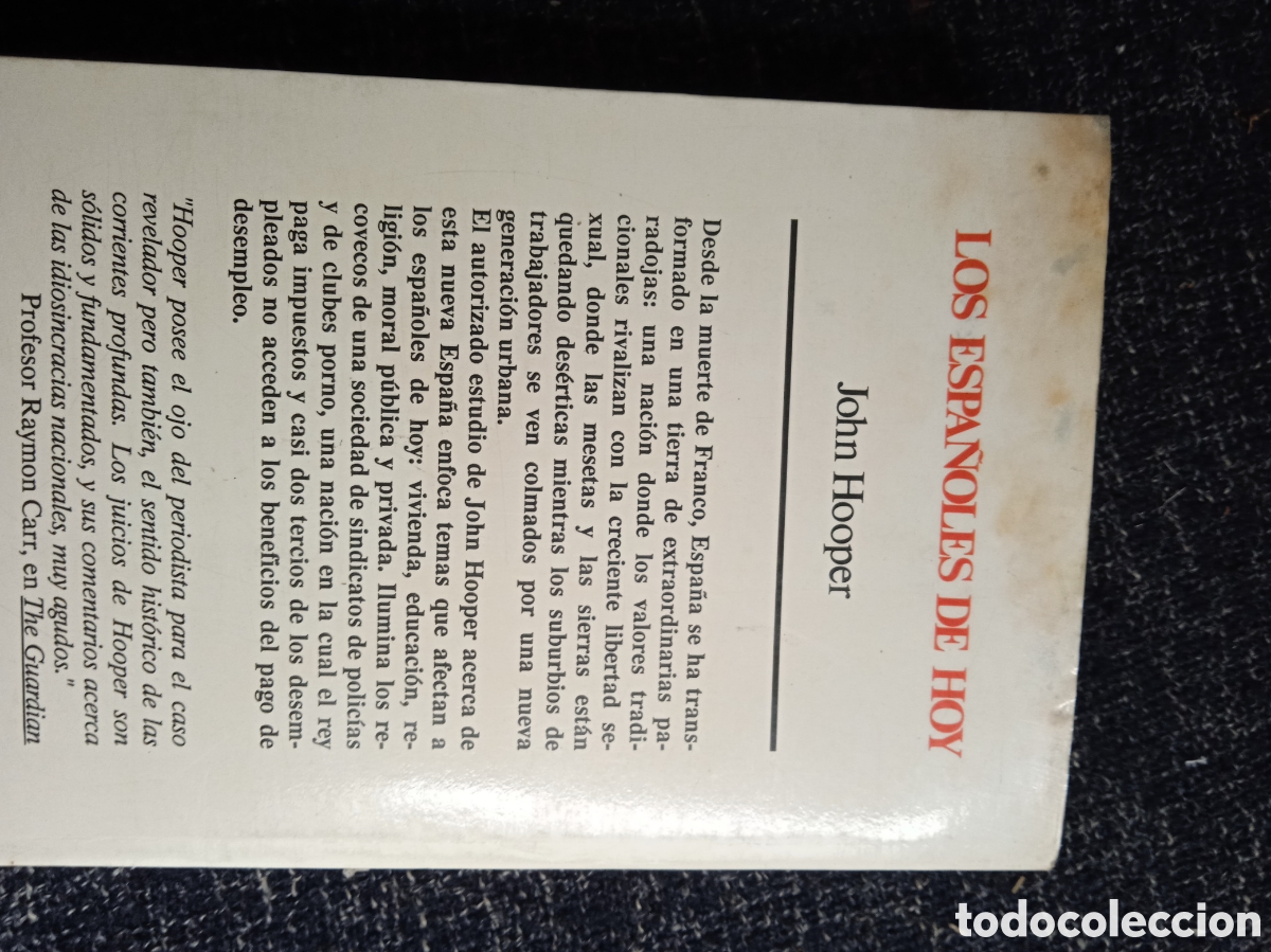 Libros de segunda mano: Los espa&ntilde;oles de hoy / John Hooper - Foto 2