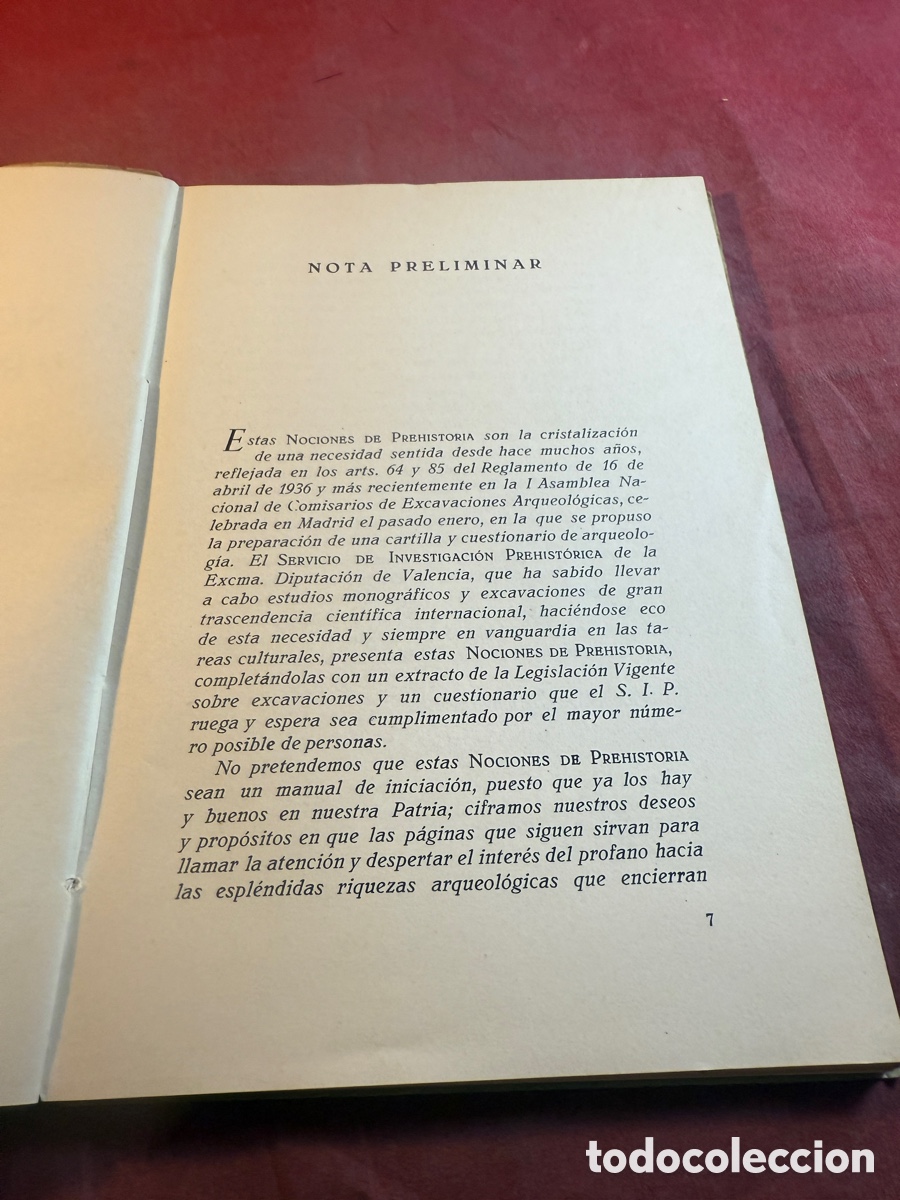Libros de segunda mano: NOCIONES DE PREHISTORIA 1952 - Foto 2