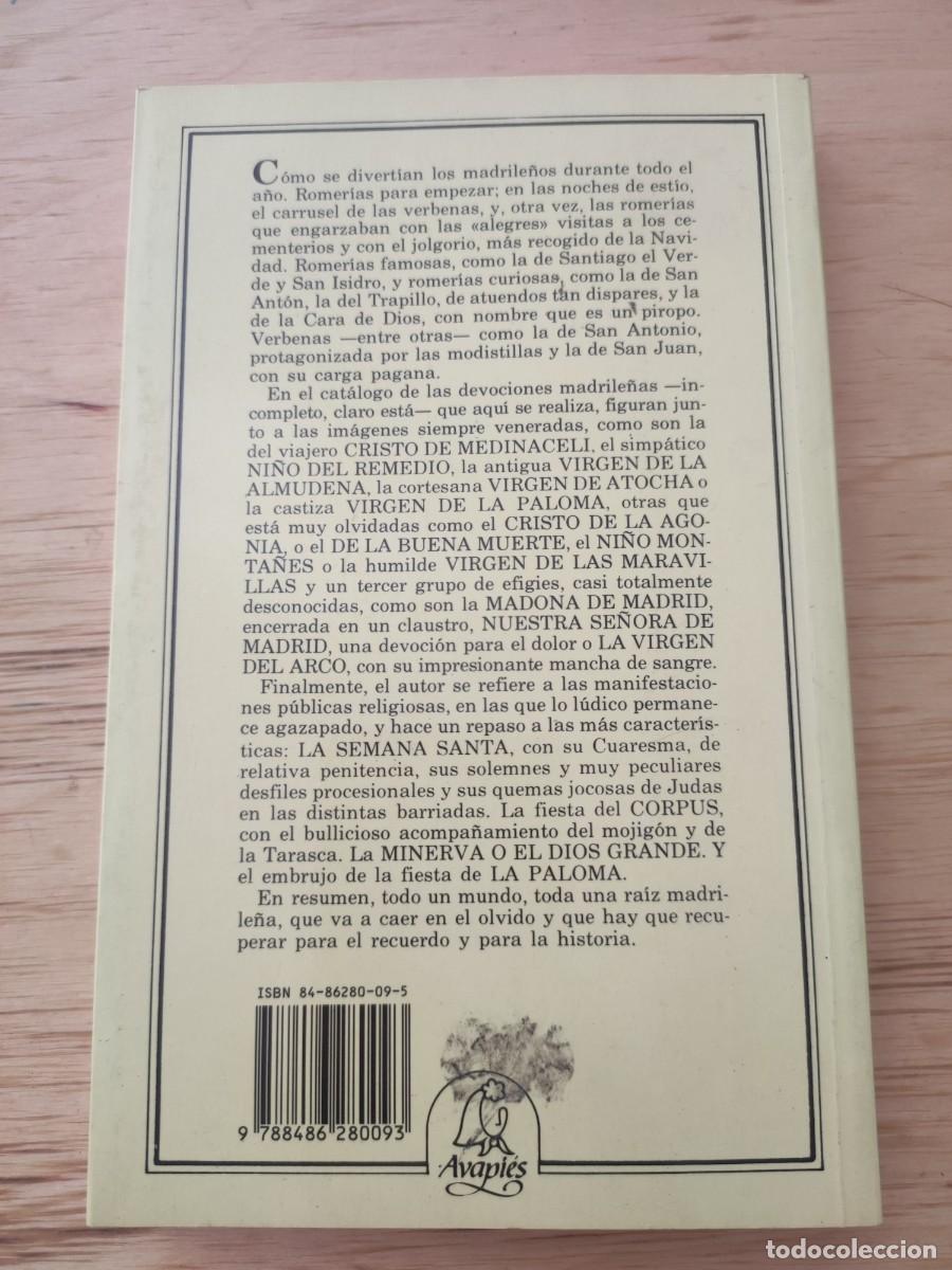 Libros de segunda mano: El Madrid devoto y romero. Francisco Azor&iacute;n. - Foto 2