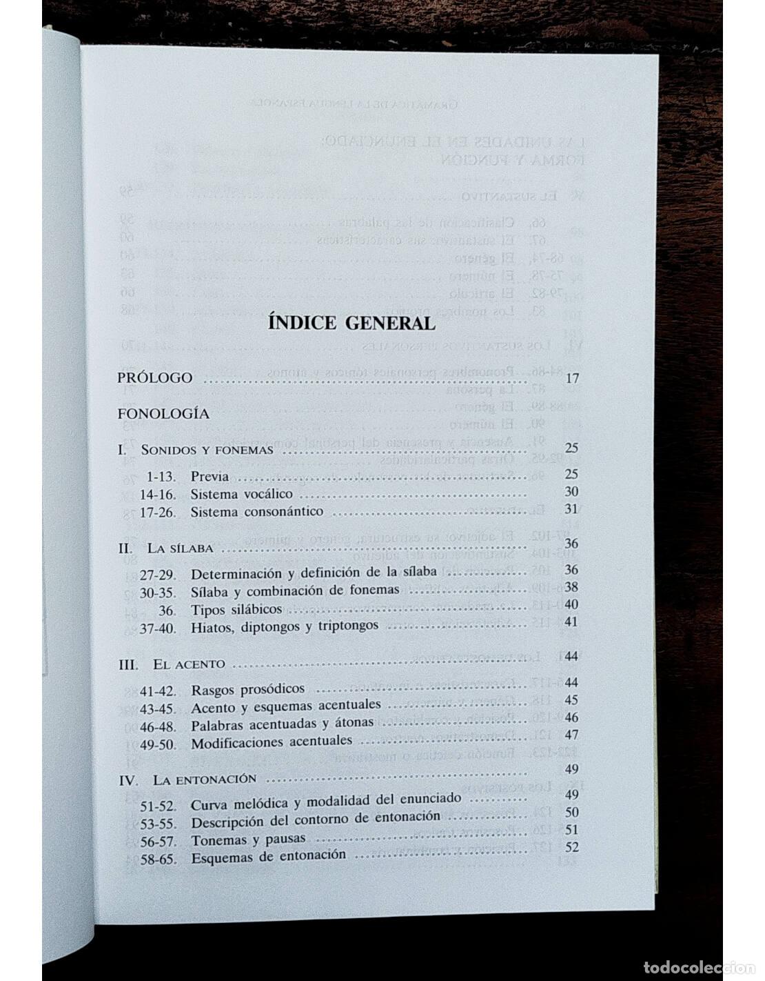 Libros de segunda mano: GRAM&Aacute;TICA ESPA&Ntilde;OLA. ALARCOS LLORACH, Emilio. Espasa. 2008. - Foto 3