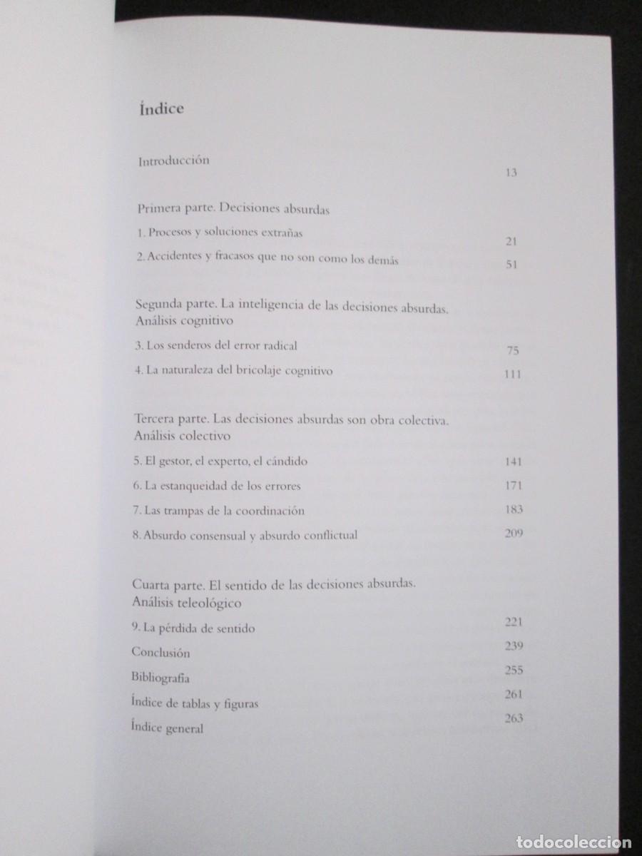 Libros de segunda mano: LAS DECISIONES ABSURDAS. Christian Morel - Foto 3