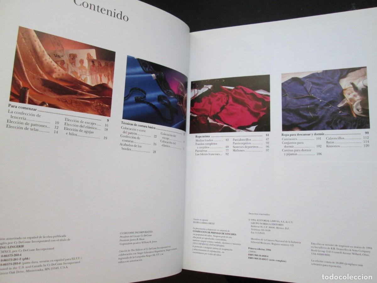 Libros de segunda mano: CONFECCI&Oacute;N DE PRENDAS DE LENCER&Iacute;A - SINGER - Foto 2
