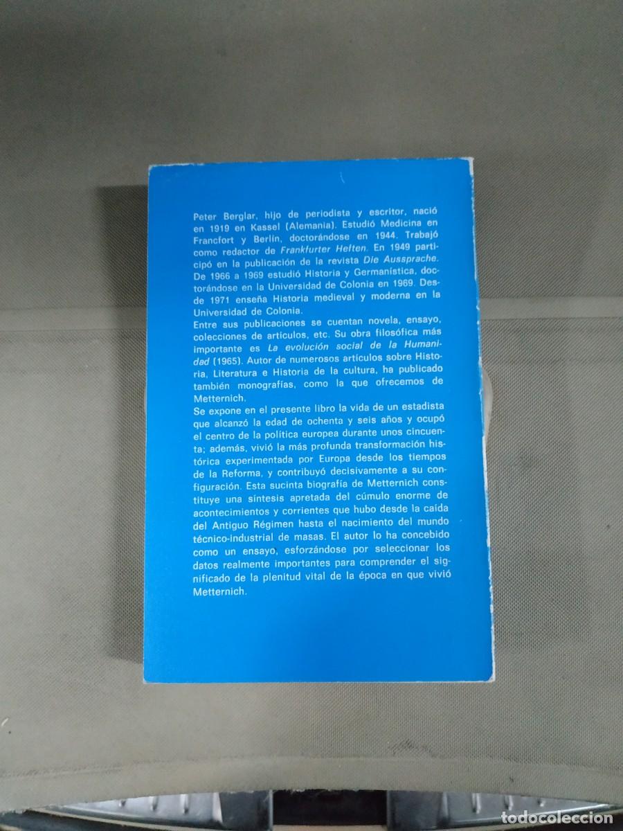 Libros de segunda mano: Metternich. Conductor de Europa - Peter Berglar. Rialp - Foto 2
