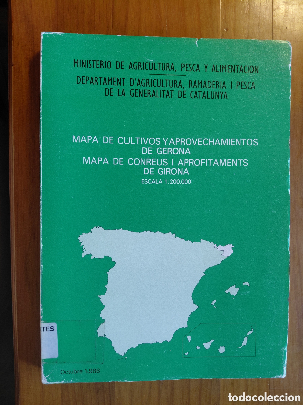 Libros de segunda mano: MAPA DE CULTIVOS Y APROVECHAMIENTOS DE GERONA - Foto 1