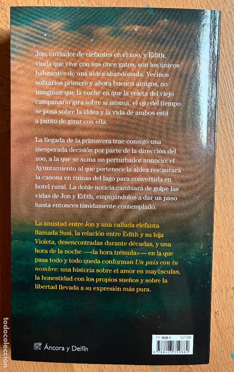 Libros de segunda mano: UN PAIS CON TU NOMBRE. Alejandro Palomas - Foto 2