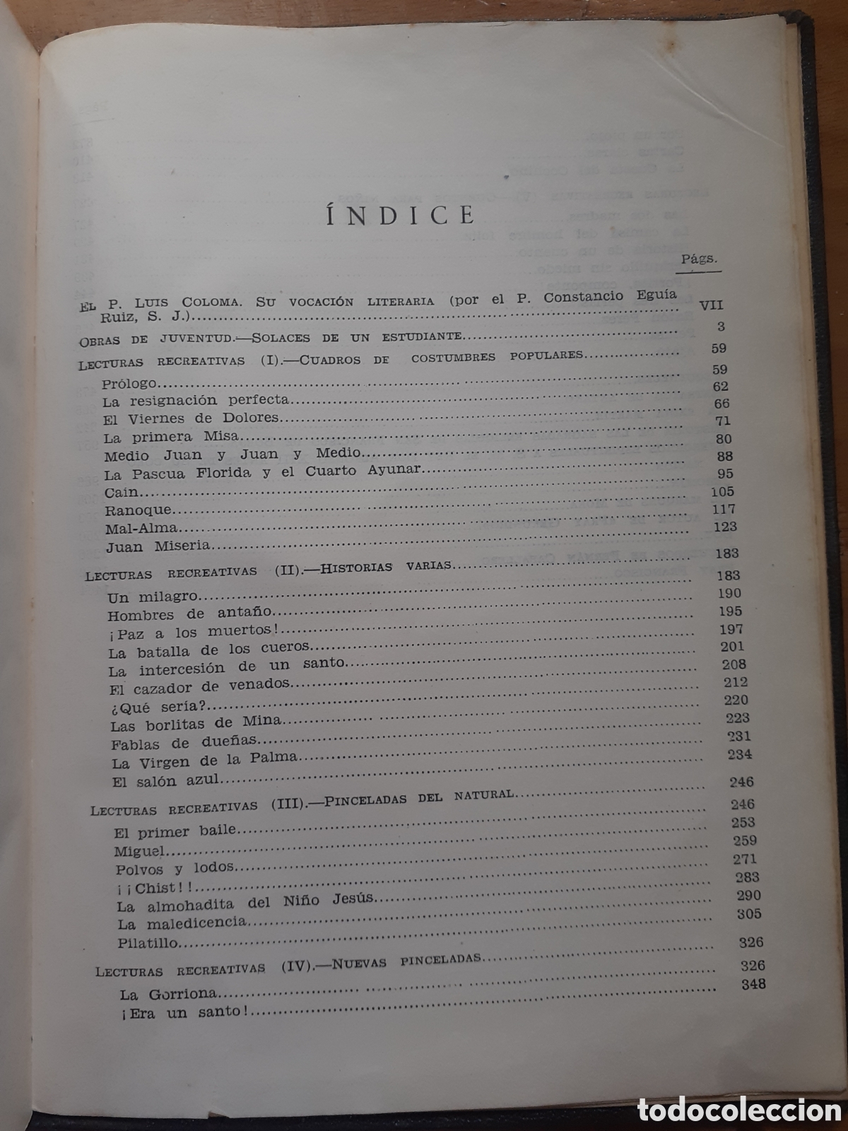 Libros de segunda mano: P. Luis Coloma, S.J. Obras completas. - Foto 2