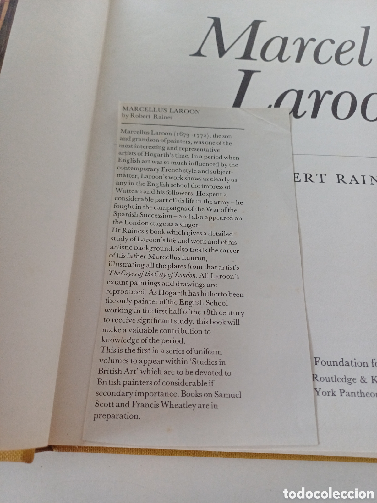 Libros de segunda mano: Marcellus Laroon editado Robert Raines studies in British Art 1966 INGL&Eacute;S - Foto 2