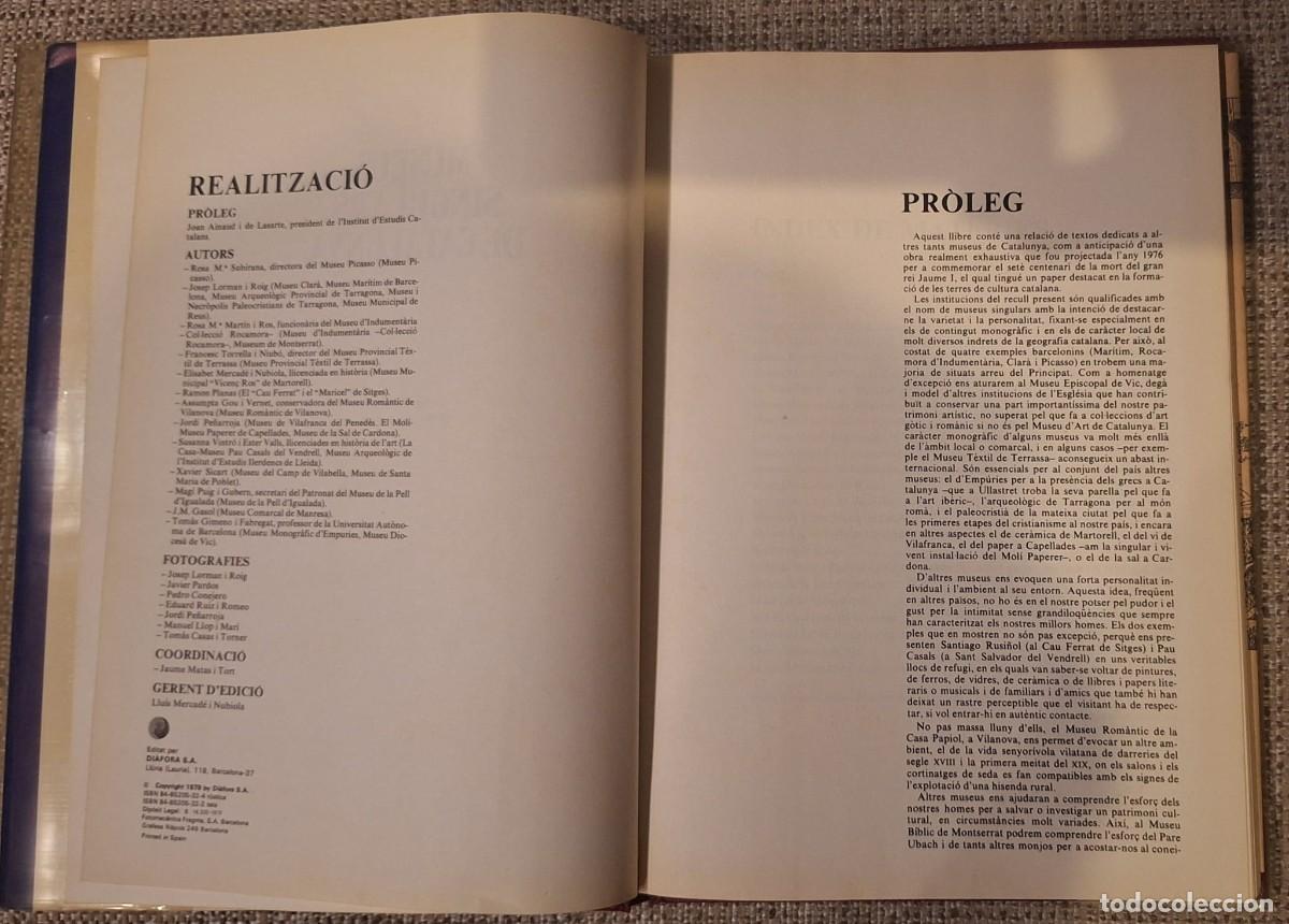 Libros de segunda mano: Museus singulars de Catalunya (Primera edici&oacute;, 1979) - Foto 3