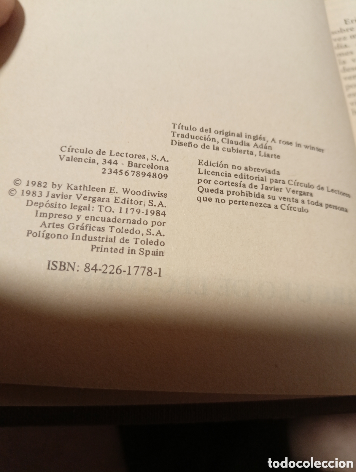 Libros de segunda mano: Una Rosa en Invierno - Foto 4