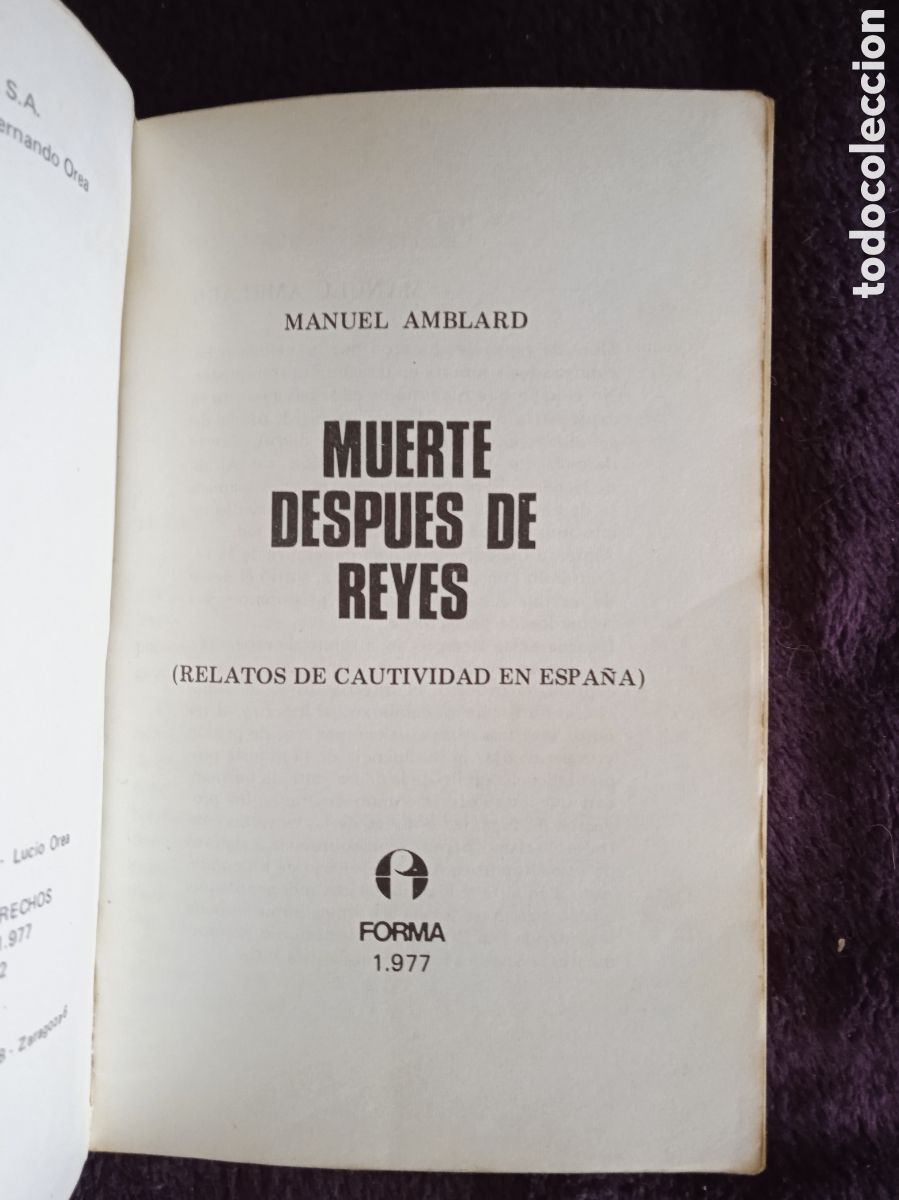 Libros de segunda mano: MUERTE DESPUES DE REYES / MANUEL AMBLARD - Foto 2