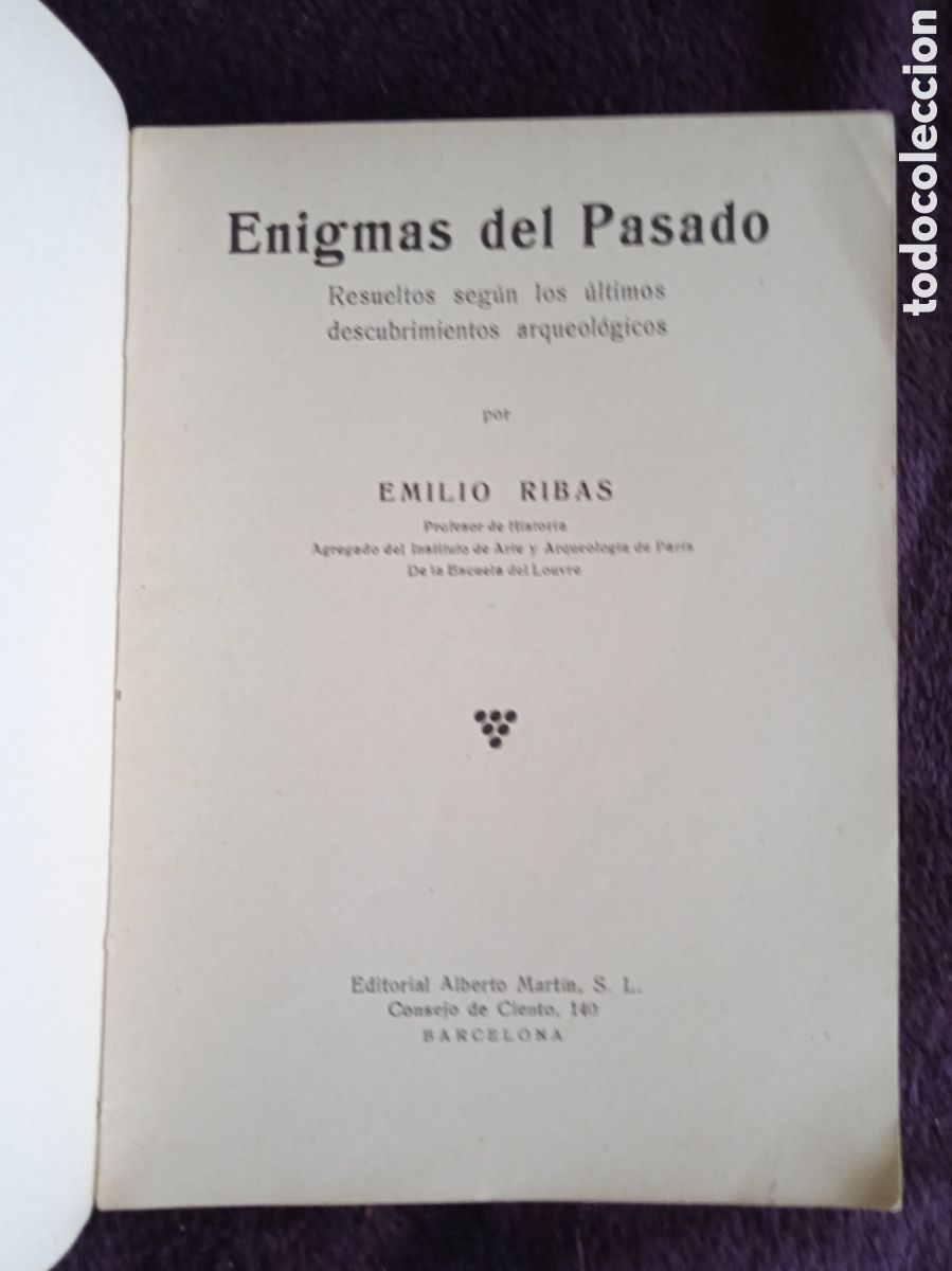 Libros de segunda mano: ENIGMAS DEL PASADO / EMILIO RIBAS - Foto 2