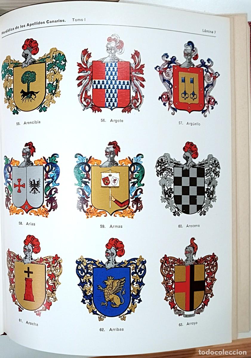 Libros de segunda mano: HER&Aacute;LDICA DE LOS APELLIDOS CANARIOS - Foto 5