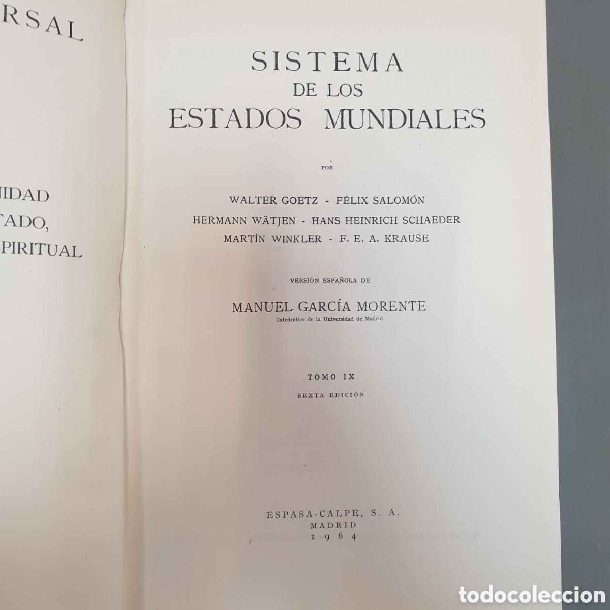 Libros de segunda mano: HISTORIA UNIVERSAL ESPASA CALPE SEPTIMA EDICI&Oacute;N - Foto 4
