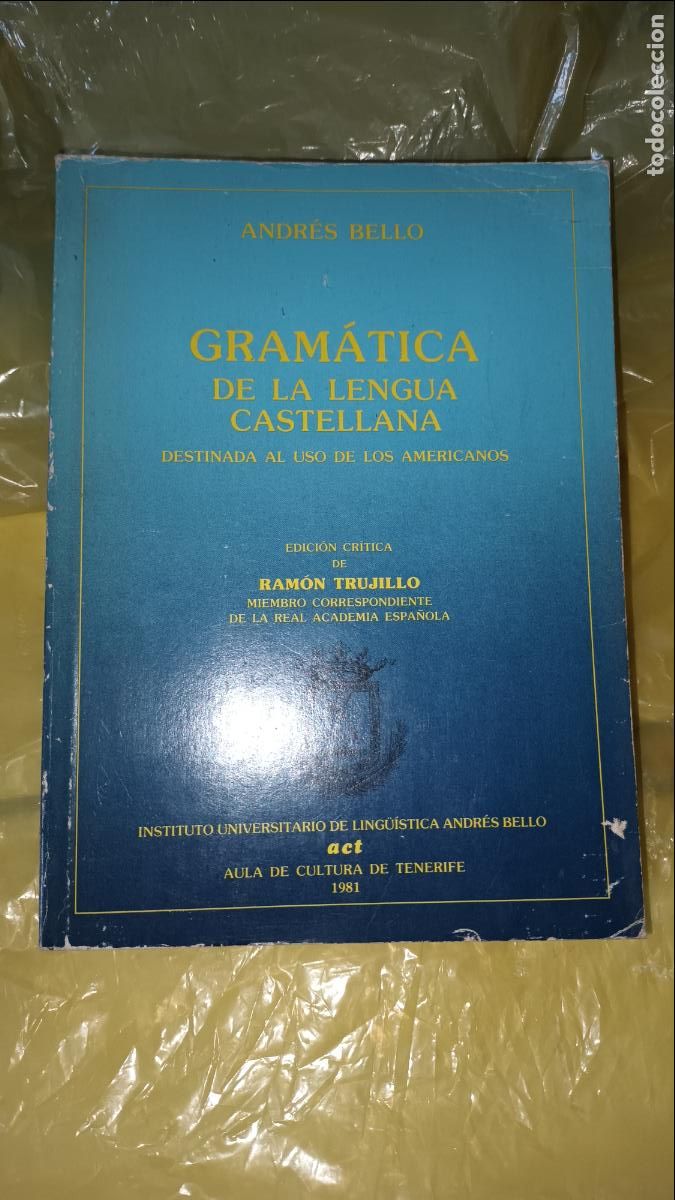 Libros de segunda mano: Gramatica de la lengua castellana de Andres Bello - Foto 1