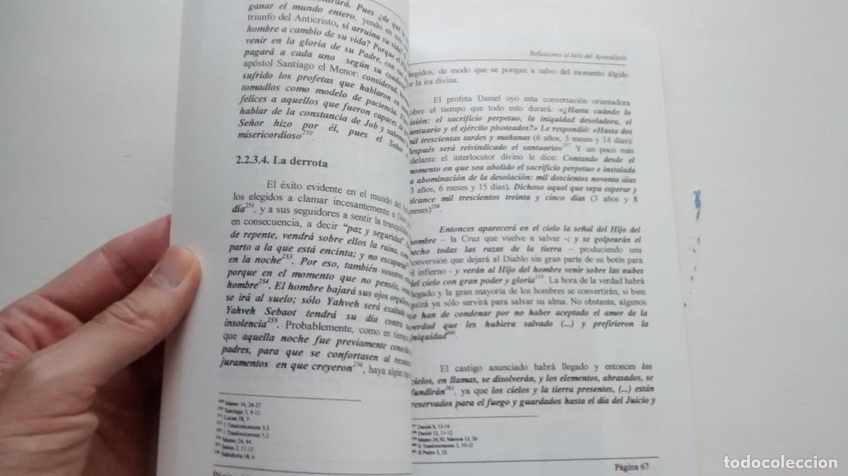 Libros de segunda mano: Reflexiones al hilo del Apocalipsis - Antonio Yag&uuml;e - Foto 3