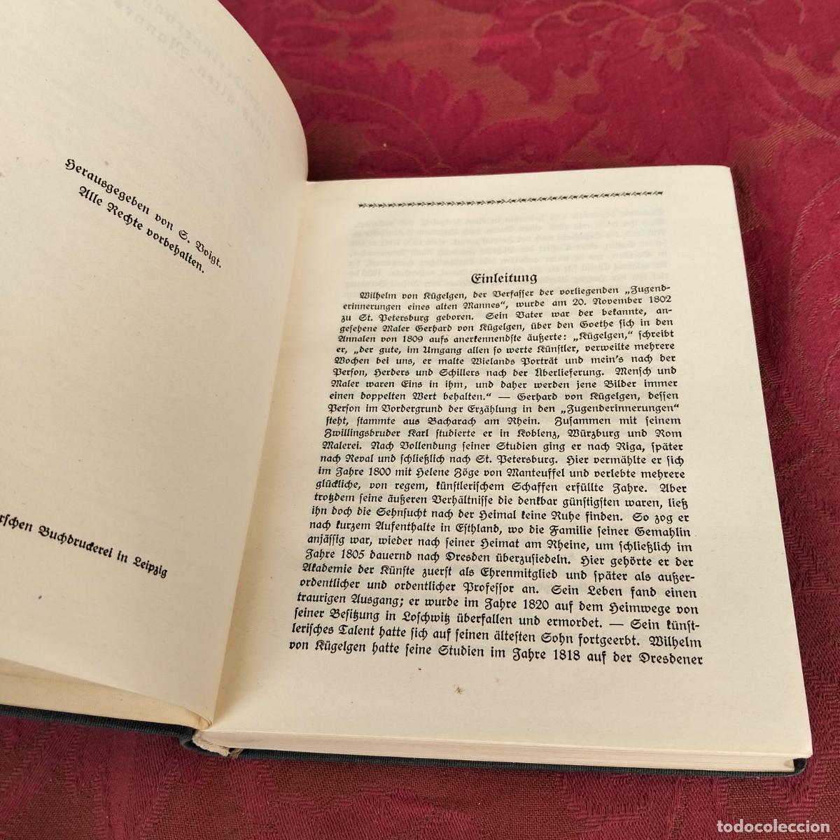 Libros de segunda mano: W. von k&uuml;gelgen Jugenderinnerungen eines alten Mannes - Foto 5