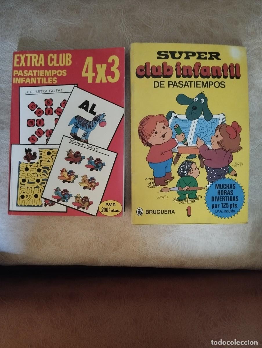 Libros de segunda mano: 2 LIBROS CLUB INFANTIL PASATIEMPOS SUPER-EXTRA 1983-87