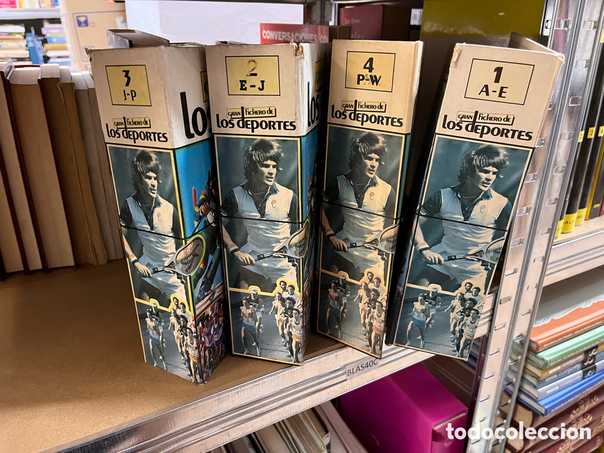 Libros de segunda mano: Blas40C Gran fichero deportes. Ediciones Sarpe. 4 tomos