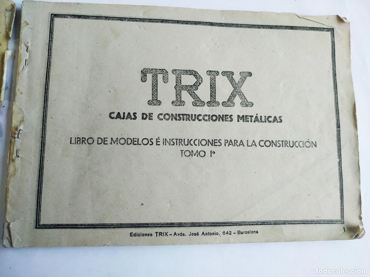 Libros de segunda mano: Librito manual instrucciones Construcciones met&aacute;licas TRIX - Foto 2