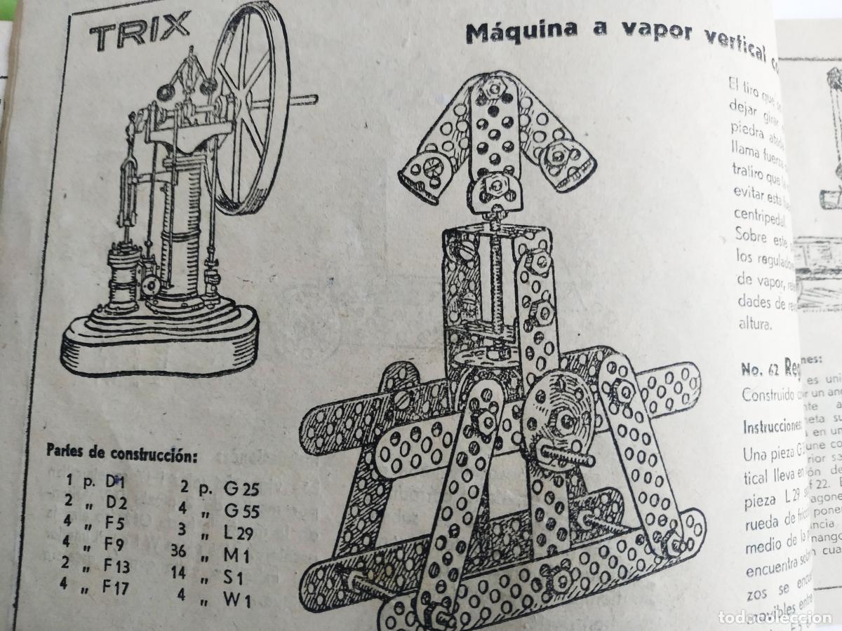 Libros de segunda mano: Librito manual instrucciones Construcciones met&aacute;licas TRIX - Foto 5