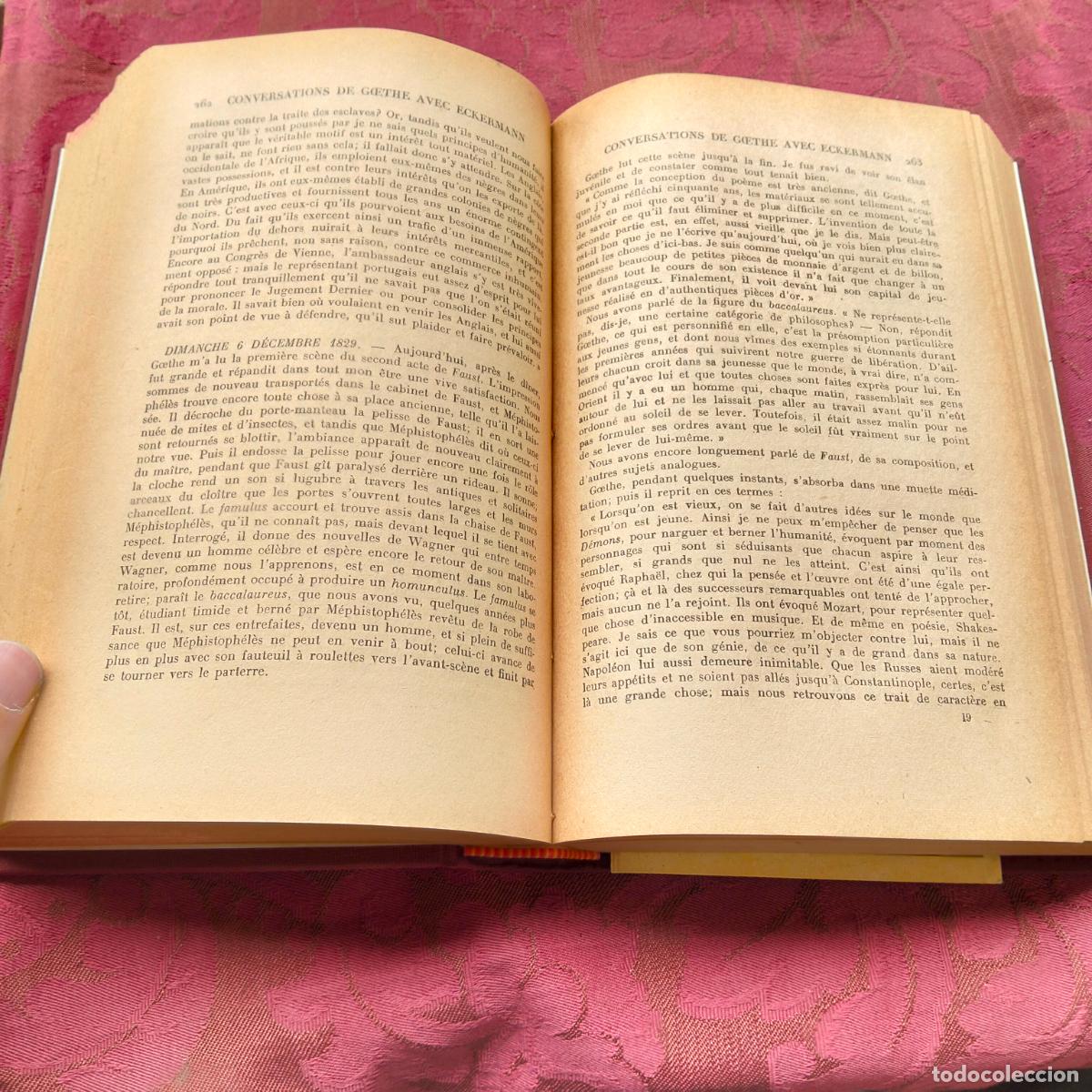 Libros de segunda mano: Conversations de Goethe avec Eckermann les classiques allemands Gallimard - Foto 7