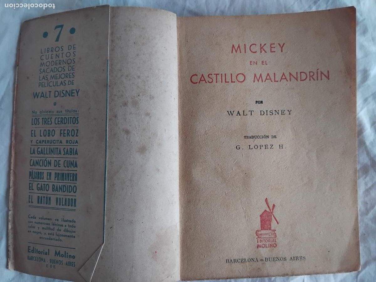 Libros de segunda mano: MICKEY EN EL CASTILLO MALANDRIN. EDITORIAL MOLINO 1934. - Foto 3