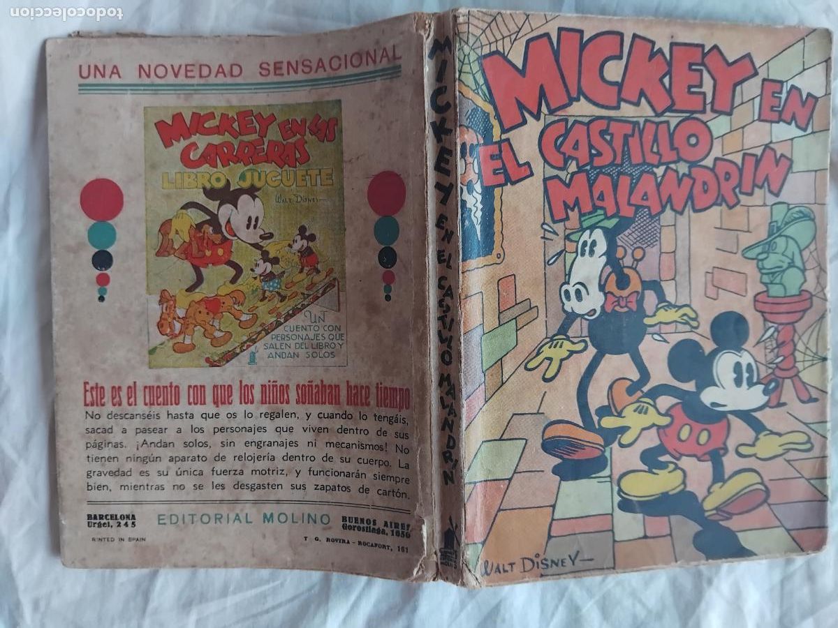 Libros de segunda mano: MICKEY EN EL CASTILLO MALANDRIN. EDITORIAL MOLINO 1934. - Foto 5