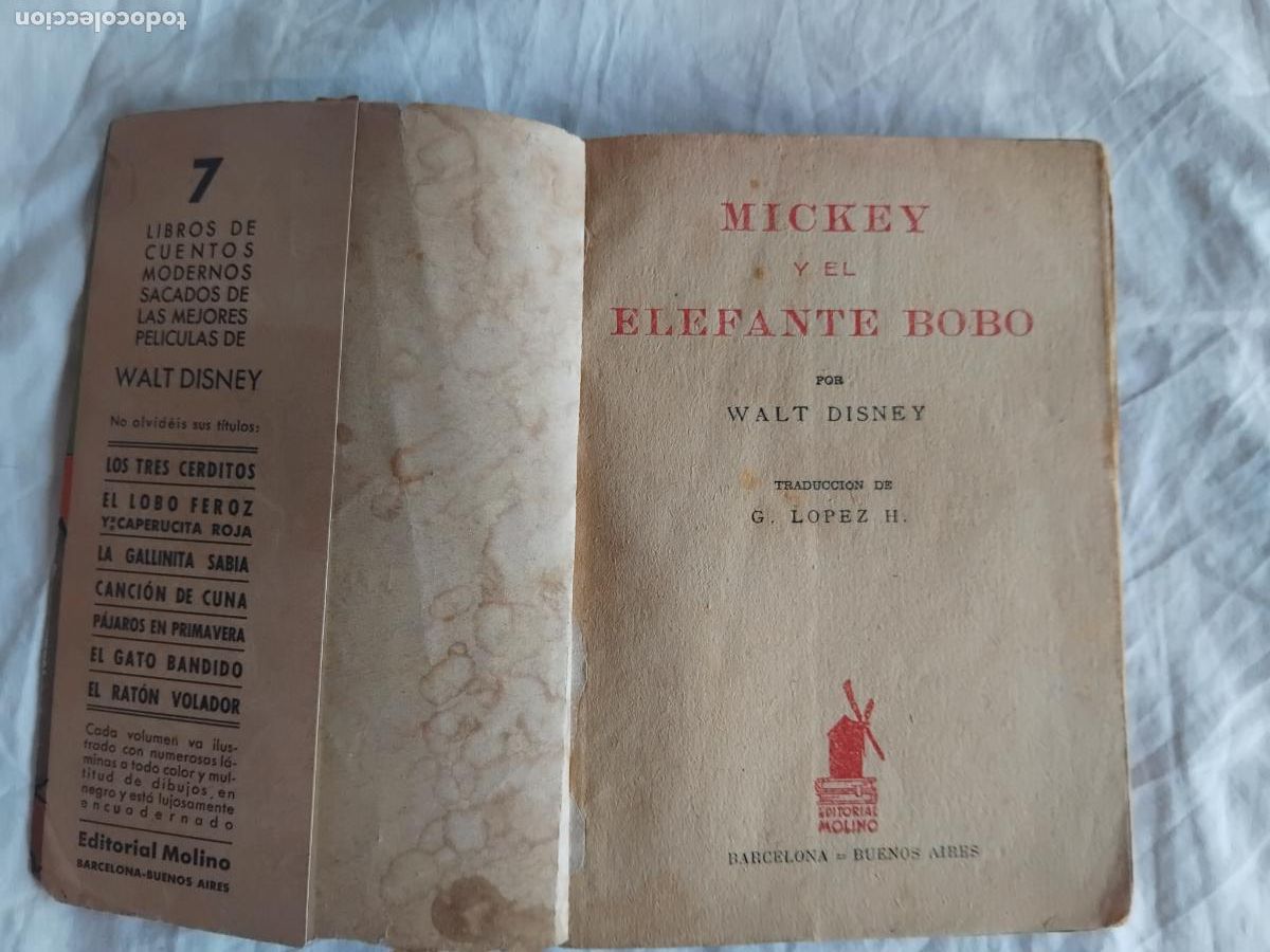 Libros de segunda mano: MICKEY Y EL ELEFANTE BOBO. EDITORIAL MOLINO 1936. - Foto 3