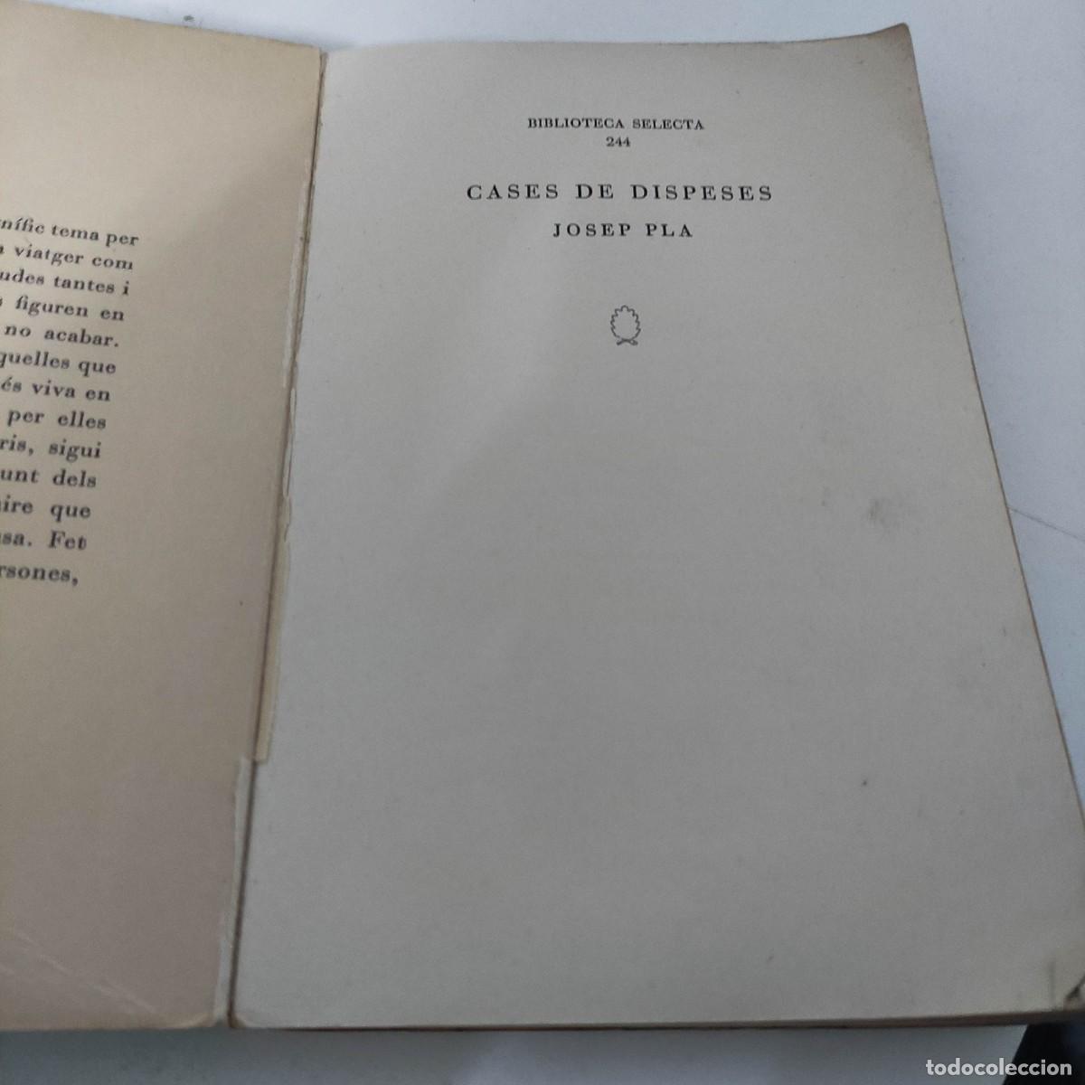 Libros de segunda mano: CASES DE DISPESES. JOSEP PLA - Foto 4