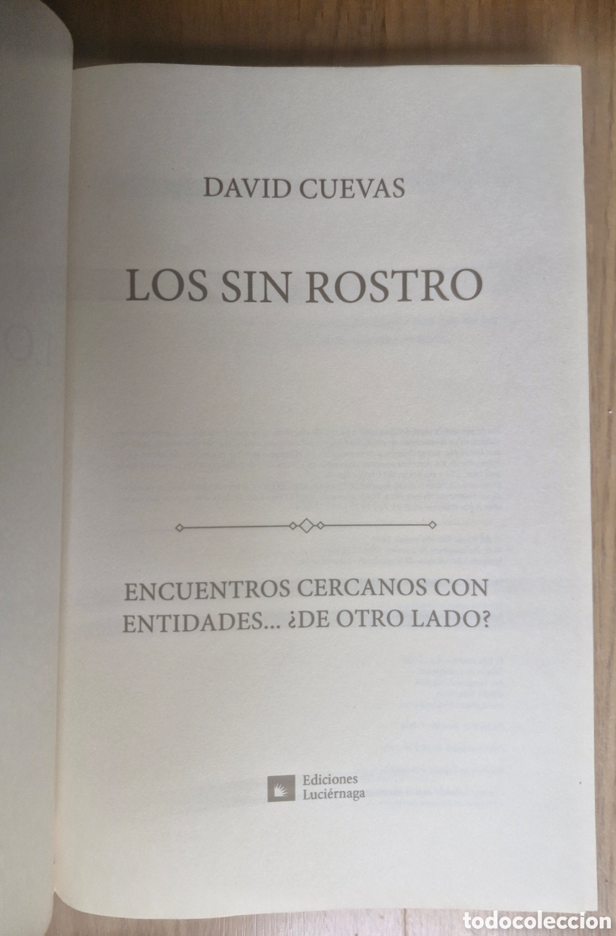 Libros de segunda mano: LOS SIN ROSTRO - David Cuevas - Foto 3