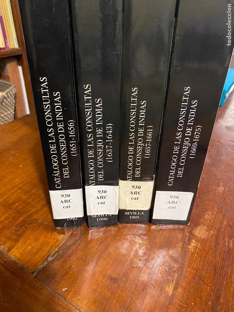Libros de segunda mano: catalogo de las consultas del consejo de indias 4 tomos - Foto 2