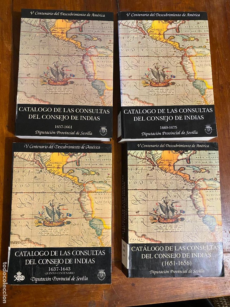 Libros de segunda mano: catalogo de las consultas del consejo de indias 4 tomos - Foto 1
