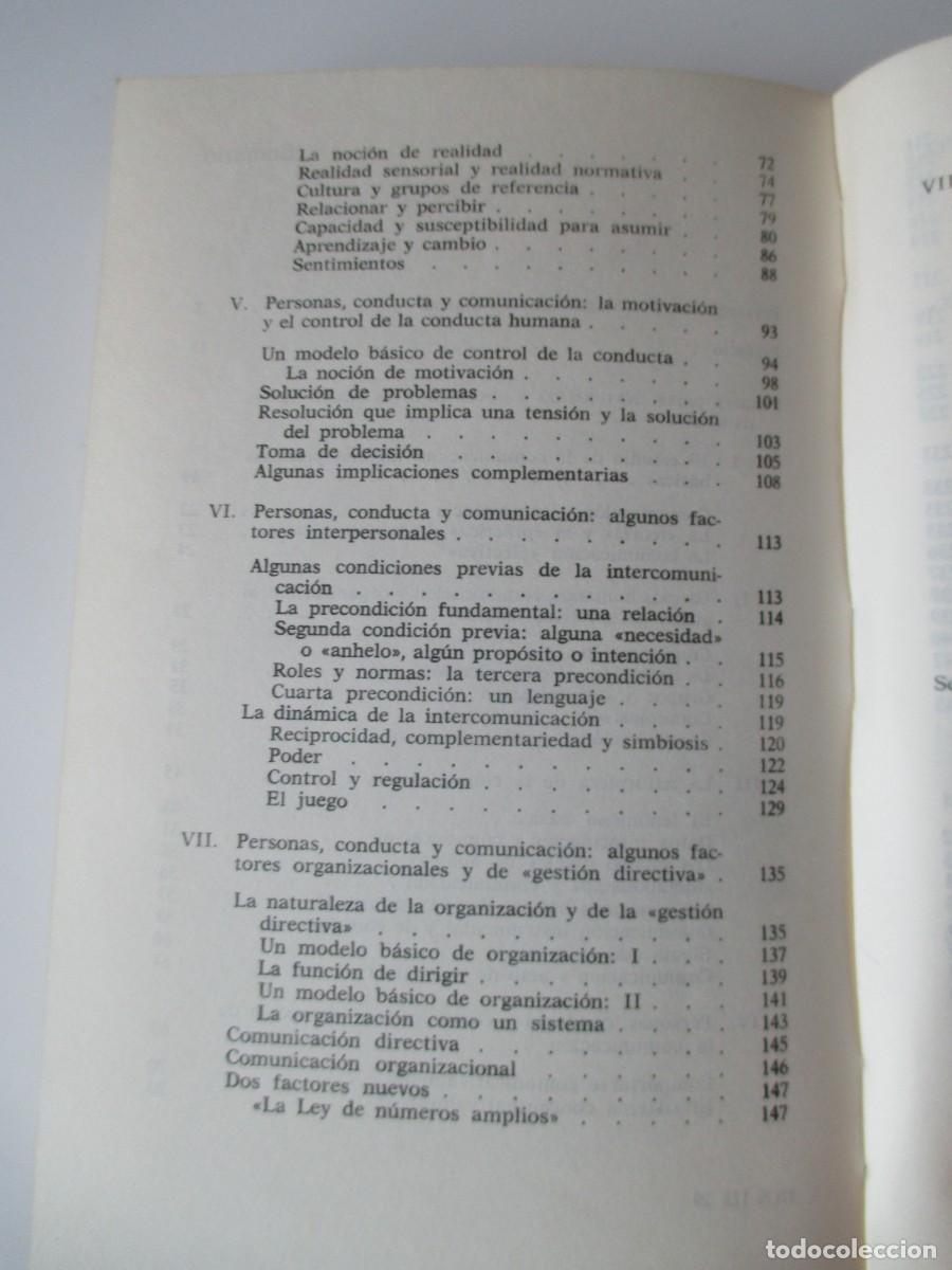 Libros de segunda mano: LEE THAYER Comunicaci&oacute;n y sistemas de comunicaci&oacute;n W34774 - Foto 4