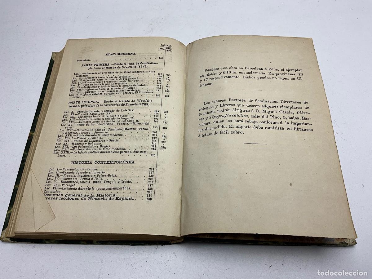 Libros de segunda mano: Compendio de Historia Universal &ndash; Valent&iacute;n Basart y Dalmasas &ndash; 1879 &ndash; 2.&ordf; edici&oacute;n - Foto 5