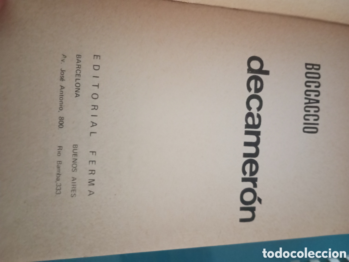 Libros de segunda mano: Decamer&oacute;n. Boccaccio. Ed Ferma - Foto 4