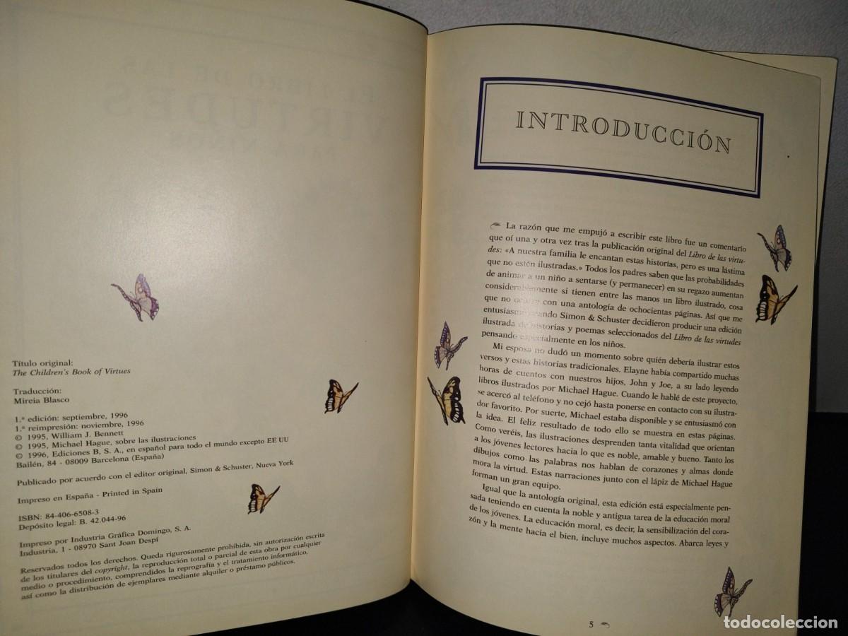 Libros de segunda mano: 149- EL LIBRO DE LAS VIRTUDES PARA NI&Ntilde;OS - WILLIAM J. BENNETT - EDICIONES B - 1996 - Foto 6
