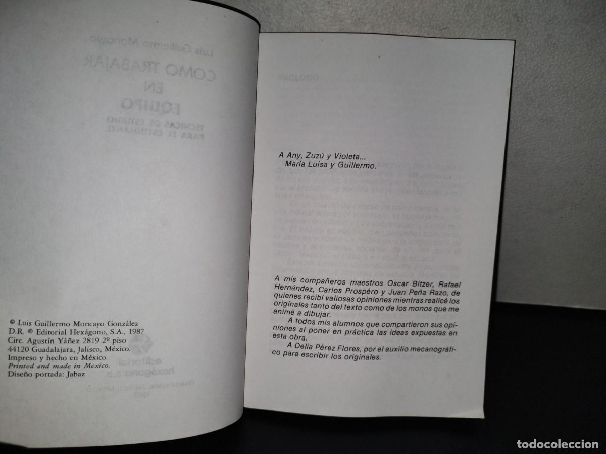 Libros de segunda mano: 212- C&Oacute;MO TRABAJAR EN EQUIPO - LUIS GUILLERMO MONCAYO - Foto 6